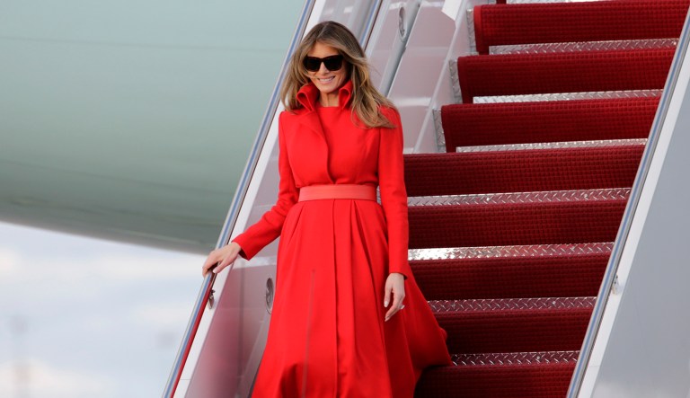 First lady Melania Trump had planned to travel to Davos with the president, but pulled out of the trip last minute, citing scheduling conflicts. (AP Photo/Lynne Sladky)