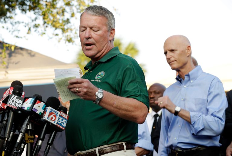 The mayor also pushed back against the local FBI's suggestion to choose a spokesperson from law enforcement. (AP Photo/Chris O'Meara)