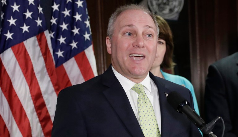 He remains in a Washington, D.C., hospital. (AP Photo/J. Scott Applewhite, File)