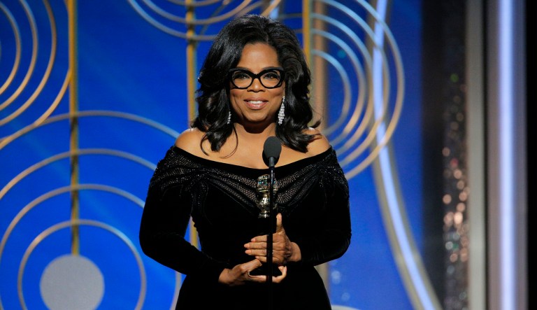 According to a new poll, 24 percent of registered voters want Oprah Winfrey to jump into the next presidential election, while 59 percent say she should stay out of the political race. (Paul Drinkwater/NBC via AP)
