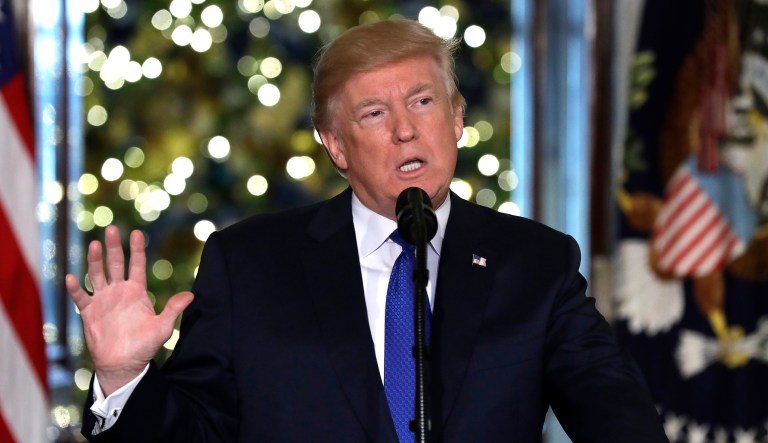 The ads hit a lot of Trump's themes, saying the current tax laws are 