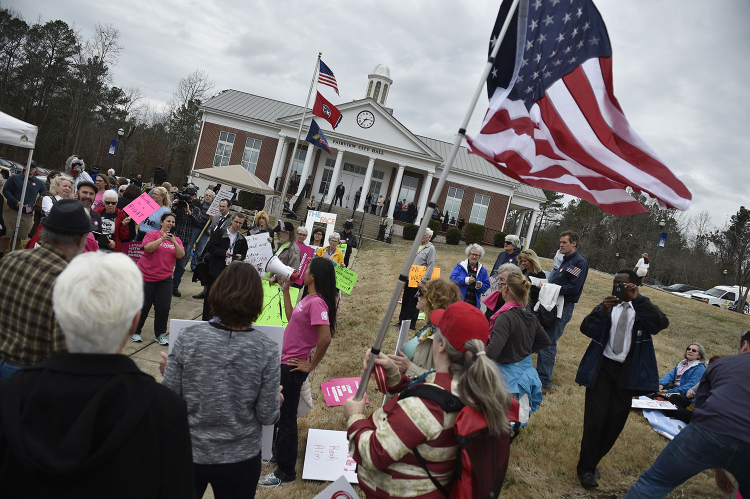 White House: Angry town halls the result of ‘professional’ protesters
