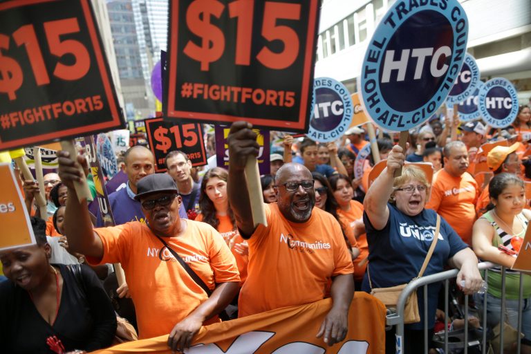 Nobody really knows what a $15 minimum would do to the economy. Past increases in the federal minimum wage were incremental. There is no precedent for raising it to the level being discussed, more than double its current rate, economists note. (AP photo)