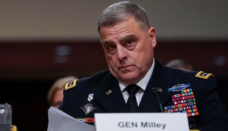 Army Chief of Staff Gen. Mark Milley says the preliminary data indicate that as many as 20 percent of criminal convictions and dishonorable discharges have not been entered into the FBI's National Crime Information Center data base in recent years. (AP Photo/Andrew Harnik)