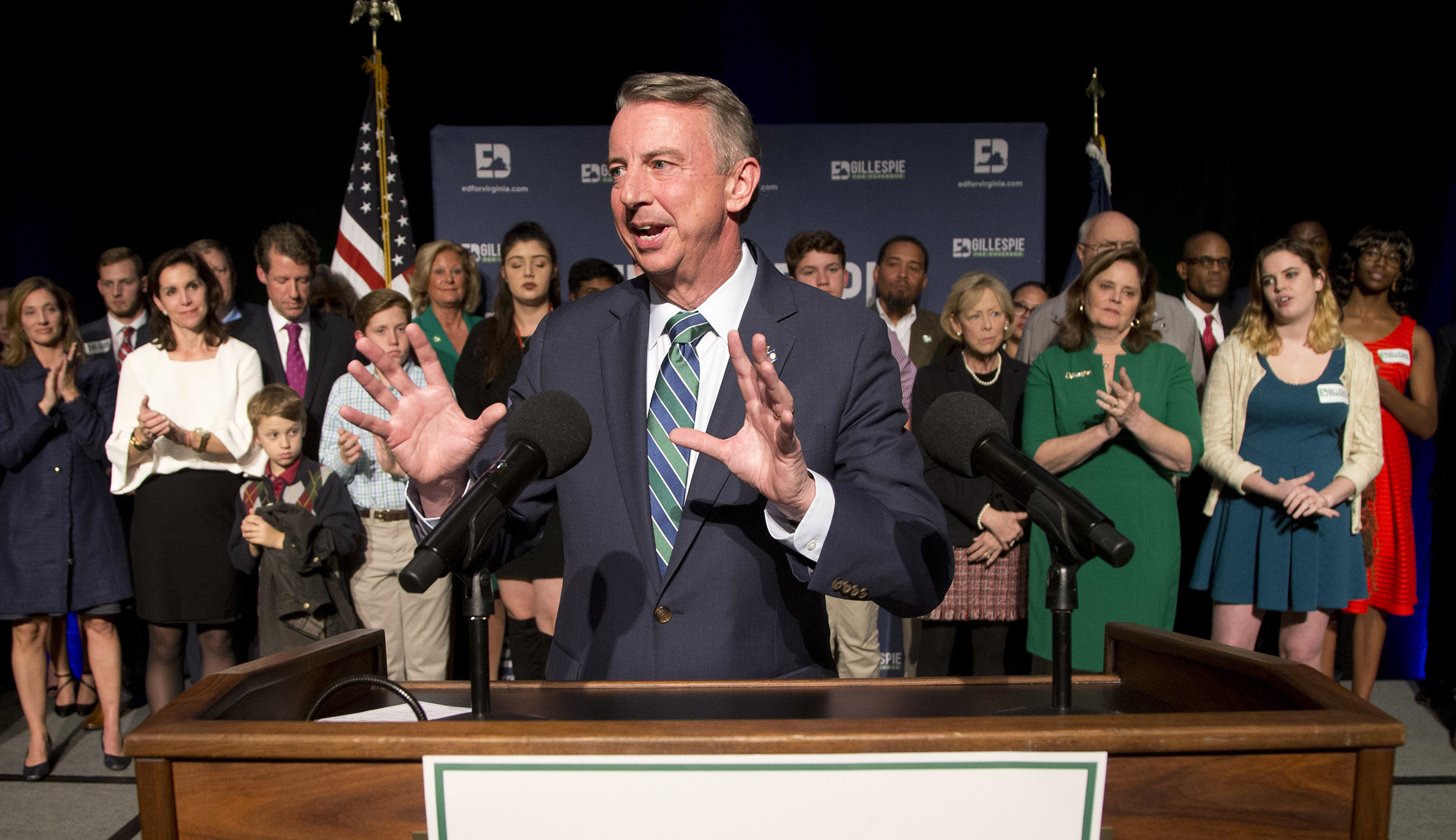 No surprise here: Ed Gillespie got Trump-like numbers for a Trump-like campaign