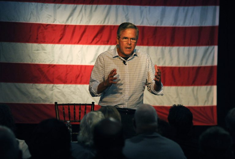Jeb Bush traveled to Carson City, Nev., on Friday where he spoke to voters about firearm restrictions on military bases in the wake of yesterday's killing of four Marines in Chattanooga, Tenn. (AP Photo)Â 