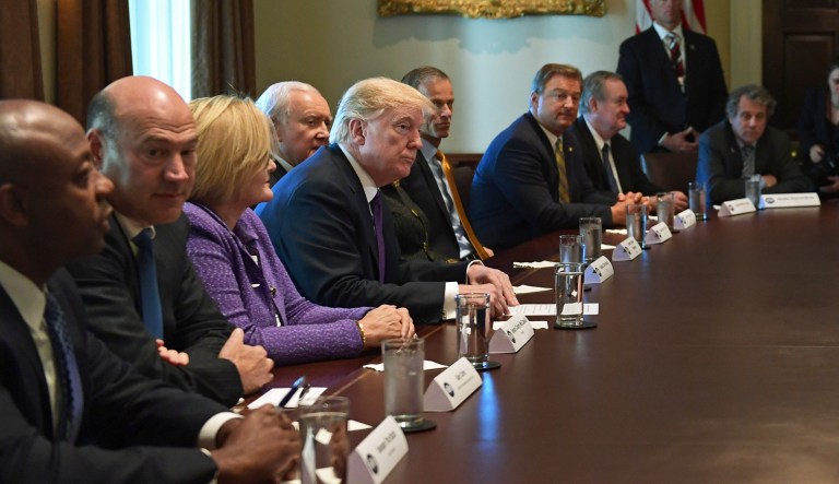 Sen. Ron Wyden suggested Democrats are not going to settle for anything less than a major rewrite of the GOP tax proposal. (AP Photo/Susan Walsh)