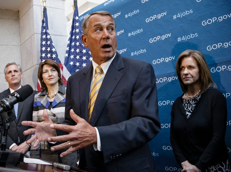 Speaker John Boehner, R-Ohio, and other House GOP leaders will measure the willingness of party members to tackle immigration in a midterm election year when they unveil the principles Thursday at the GOP caucus' annual retreat in Cambridge, Md. (AP image)