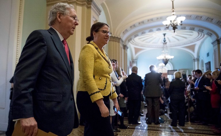 The existing sanctions are even more critical, McConnell argued. (AP Photo/Andrew Harnik)