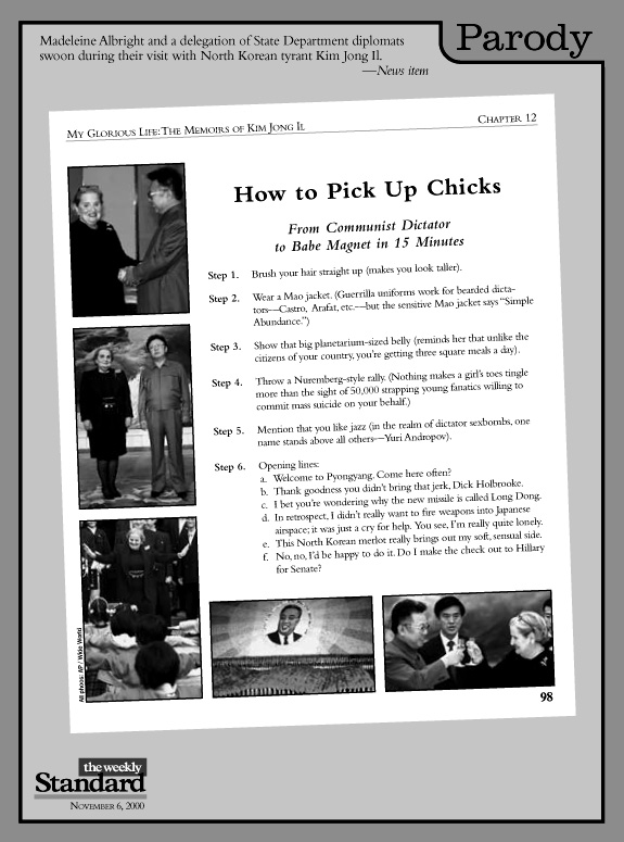 Kim Jong Il’s Guide to Being a Ladies’ Man