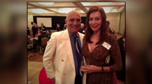 Former anchor Lynne Russell and her former war correspondent husband Chuck de Caro shot a gunman who entered their hotel room. (Image courtesy screenshot)