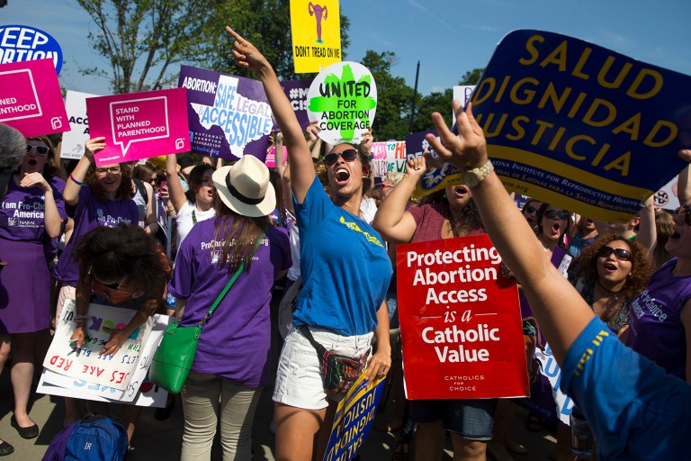 Abortion advocates should reconsider their reliance on the courts. In its place, they might want to learn the art of persuasion. (AP Photo/Evan Vucci)