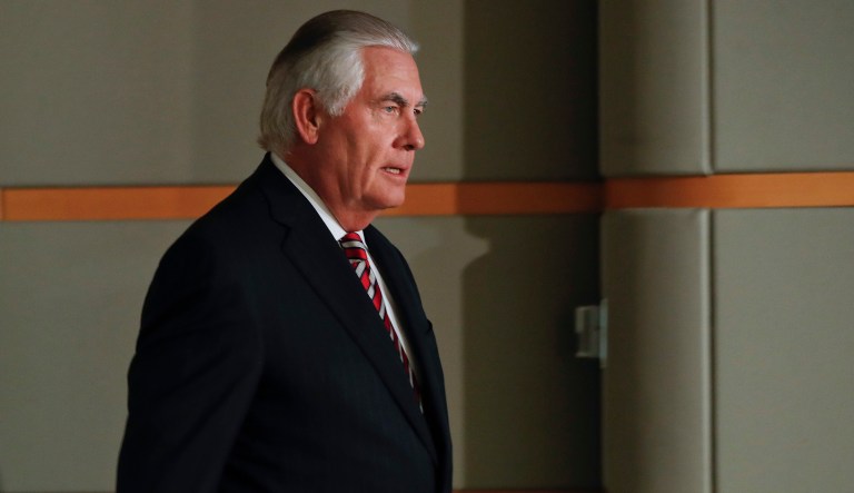 Tillerson said the missile test is clearly a belligerent act that violates United Nations resolutions. (AP Photo/Pablo Martinez Monsivais)