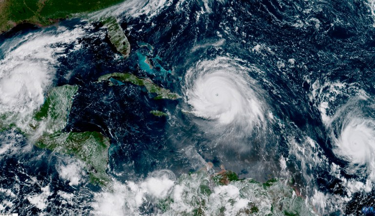 The federal government this year alone has spent $300 billion to respond to the most expensive year for wildfires on record, on top of Hurricanes Harvey, Irma, and Maria. And climate change costs are expected to keep rising in future decades. (NOAA via AP)