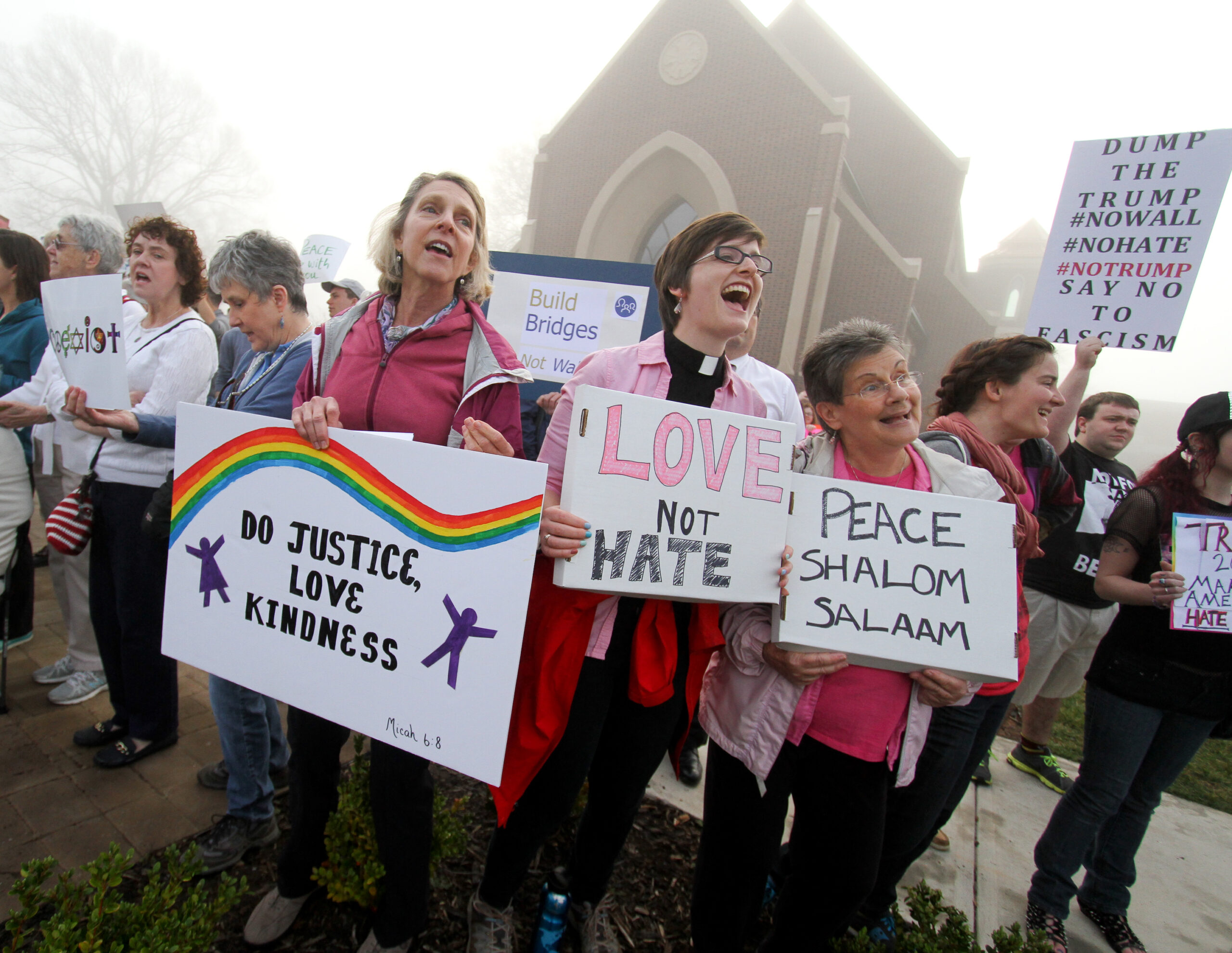 On Trump’s protesters, disruptors and censors