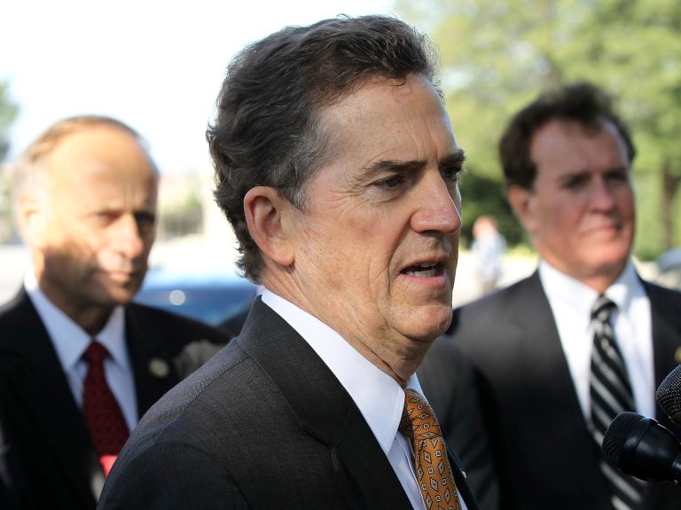 Heritage Foundation President Jim DeMint on Tuesday urged Americans not to despair at news that the United States had fallen to 12th in the 2014 Index of Economic Freedom, marking the 20th anniversary of the project. (Alex Wong/Getty images)
