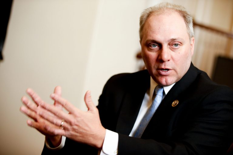 House Majority Whip Steve Scalise wouldn't say he has the votes to pass a bill that would give President Obama expedited authority to authorize trade deals. (AP Photo)
