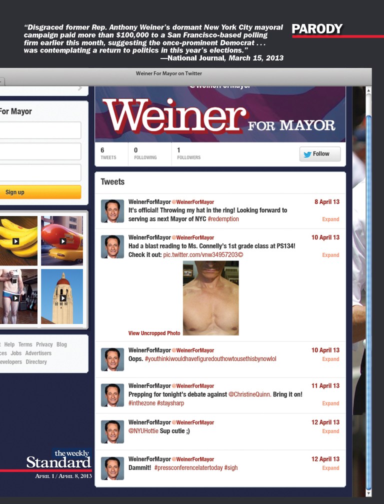 Who wants more Weiner?