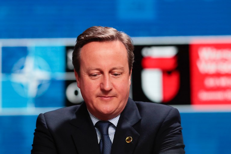 Britain's Prime Minister David Cameron says it's clear Theresa May has 