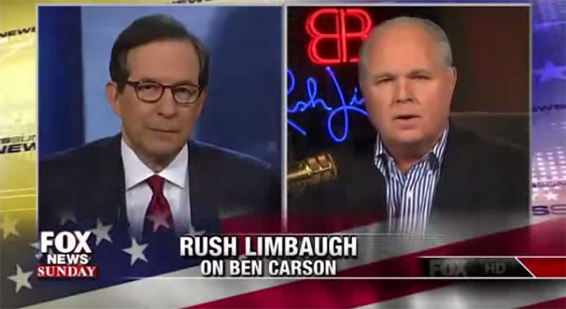 Rush Limbaugh: Carson not equipped to be president