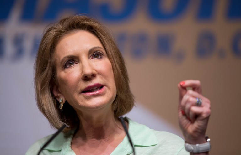 Carly Fiorina is no fan of President Obama's plan to cut back on emissions from power plants. (AP Photo)