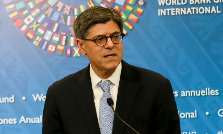Treasury Secretary Jack Lew expects to be left with no resources but $30b in cash in less than three weeks. (AP Photo/Geraldo Caso Bizama)