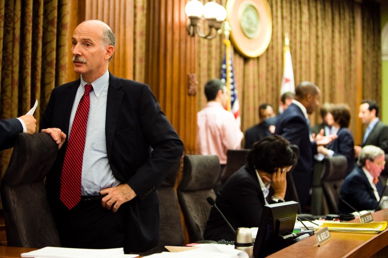 Now Council Chairman Phil Mendelson at a D.C. City Council meeting at the Wilson Building in  Washington, DC on Tuesday September 22, 2009. Andrew Harnik/Examiner