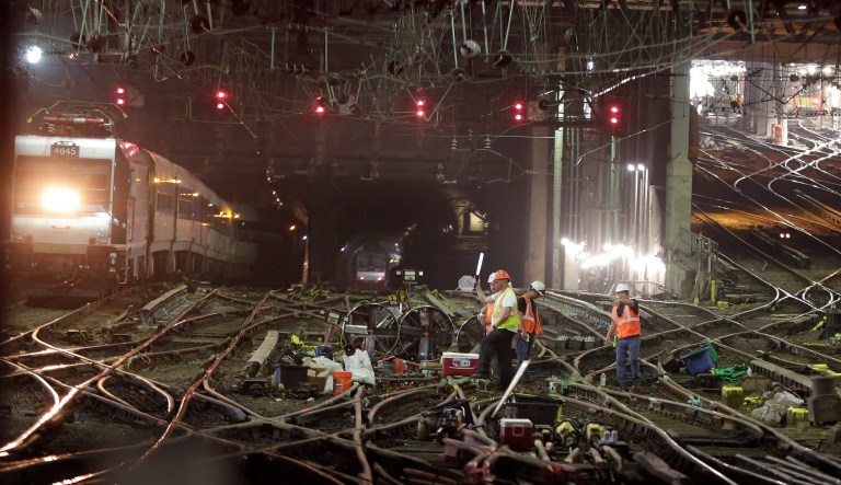 The project would have built an Amtrak tunnel connecting New Jersey to Penn Station in New York City. (AP Photo/Richard Drew)
