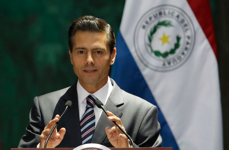 Mexican President Enrique Pena Nieto responded to a tweet from Trump exclaiming, 