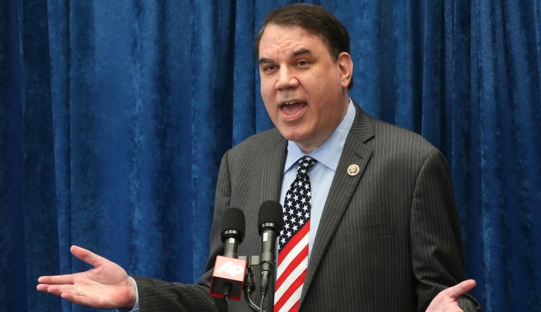 Rep. Alan Grayson, D-Fla., has had a turbulent relationship with the media. In 2016, he threatened a reporter after the journalist asked him about allegations that he beat his ex-wife and, that same year, accused an MSNBC correspondent of spreading lies after she questioned him about an ethics investigation into his hedge fund. (AP Photo/Steve Cannon, File)