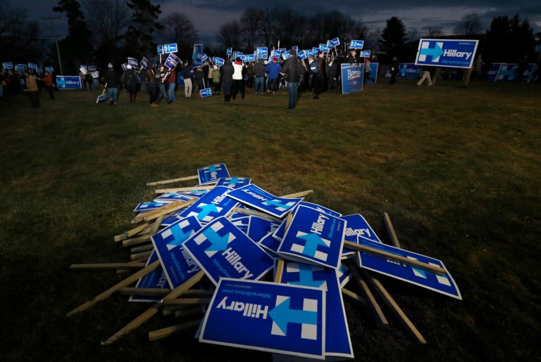 One very quick thought on the Democratic Party's slide into excremental language. (AP Photo/Michael Dwyer)