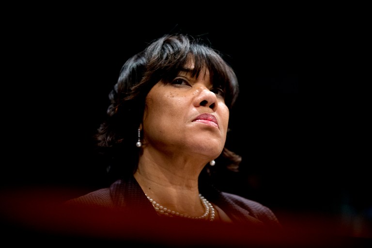 A CNN report this week originally ignored the party affiliation of Flint, Mich., mayor Karen Weaver, who has been accused of diverting money intended for the city's water crisis to a political PAC. (AP Photo/Andrew Harnik)