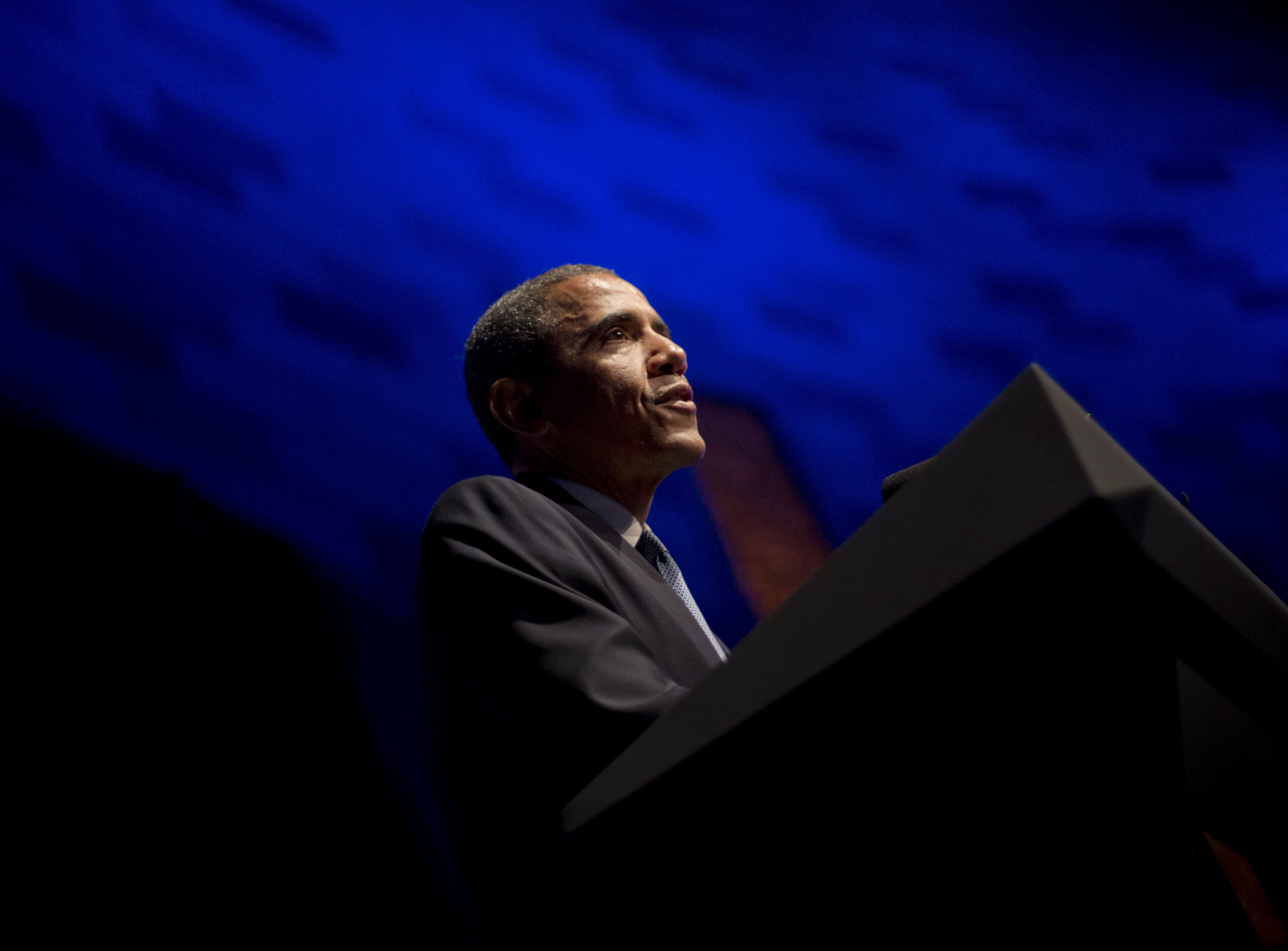 President Obama leading from behind