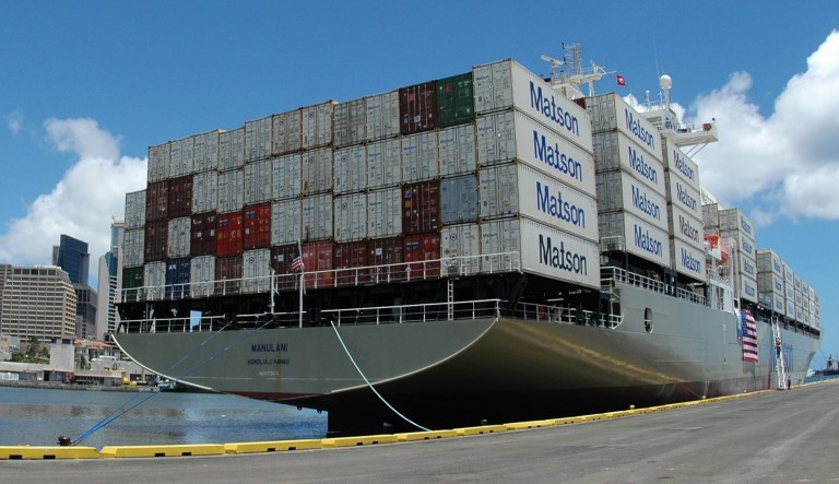 The Jones Act requires four conditions for all goods transported between two U.S. ports. The goods must be transported by ships made in America, that are registered in America, are primarily owned by Americans, and whose crews include at least 75 percent American citizens or permanent residents. (AP Photo/Ronen Zilberman)