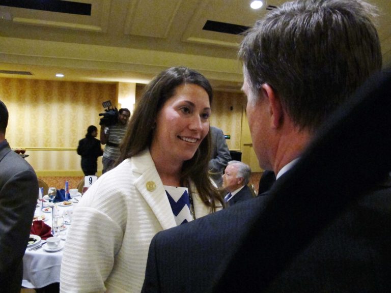 Democratic Secretary of State Alison Lundergan Grimes of Kentucky has announced her bid to run against Senate Minority Leader Mitch McConnell. (AP file)