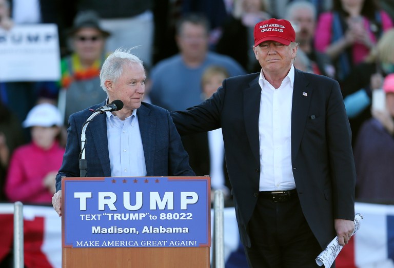 Donald Trump's national security adviser, Sen. Jeff Sessions, R-Ala., said the move would prevent Europe from having to continue to accept the millions arriving at its borders. (AP Photo/John Bazemore)