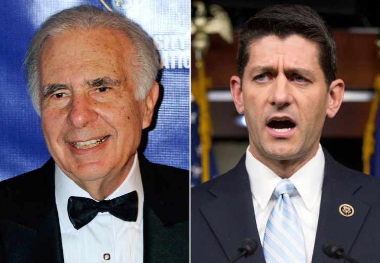 In a letter published on his site, Icahn lent his support to tax reform favored by House Ways and Means Committee Chairman Paul Ryan and senators Chuck Schumer, D-N.Y., and Rob Portman, R-Ohio, intended to eliminate inversions.Â (AP Photo/Henny Ray Abrams, Tony Avelar)
