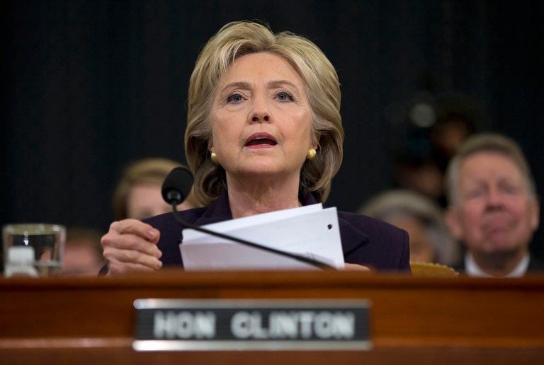 A Marine Corps officer, who received a potential career-ending fitness report for sending classified messages on a personal email server, will be citing the latest decision on Hillary Clinton's email scandal to fight his punishment, according to a report. (AP Photo/Evan Vucci)