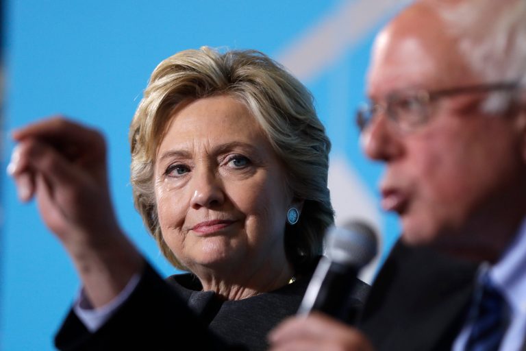 Though it endorsed Bernie Sanders during the primaries, the Nation said it agreed with his decision to endorse Clinton now that the primary was over. (AP Photo)