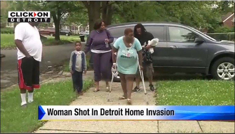 The woman, identifying herself as 