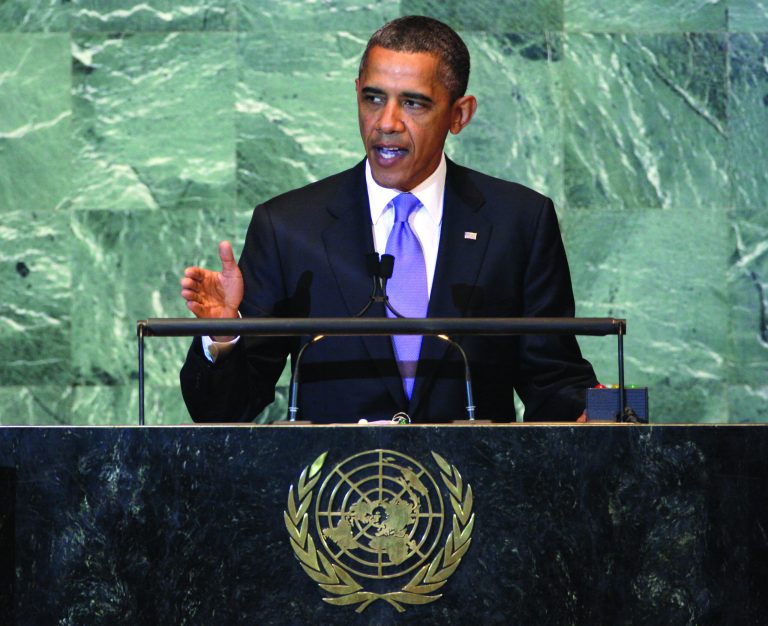 FILE - In this Sept. 21, 2011, file photo President Barack Obama addresses the 66th session of the United Nations General Assembly. When the world's leaders gather in New York next week for the 67th session Obama has no plans to meet privately with any of them. He will, however, make time for 