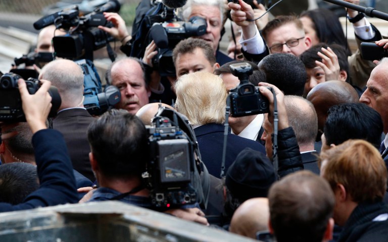 Trump's victory spurred many editors and reporters in the legacy media to pledge themselves to serious accountability journalism. (AP Photo/Alex Brandon)