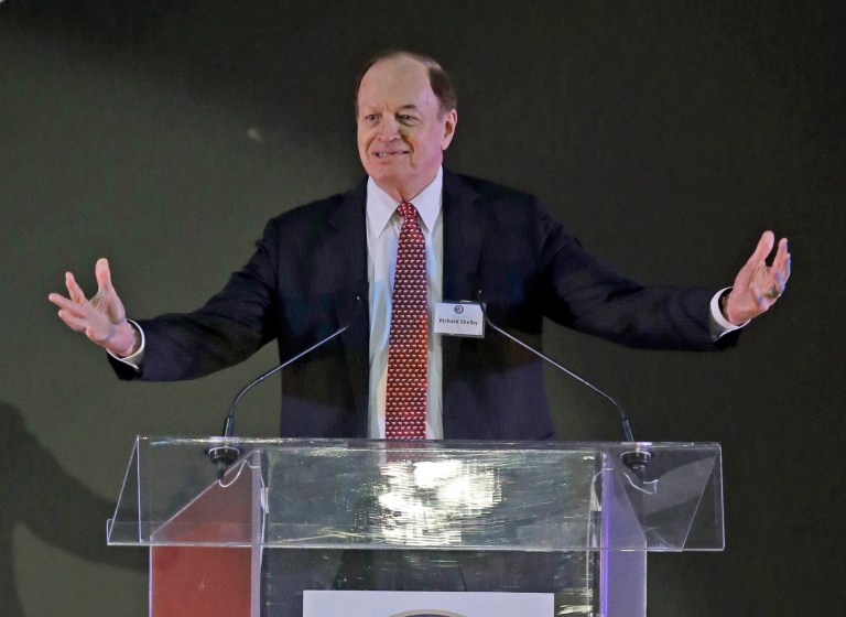 A letter written by four trade groupsÂ identified a sweeping banking reform package written by Senate Banking Committee Chairman Richard Shelby, R-Ala., as a 