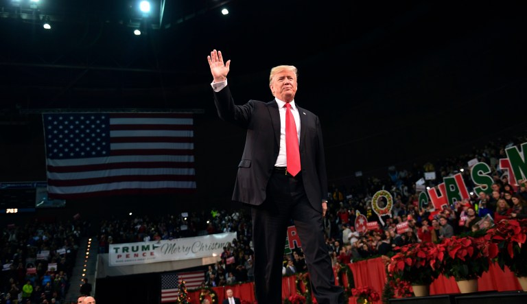 Trump's endorsement drew the Republican National Committee and some national groups back into Alabama. (AP Photo/Susan Walsh)