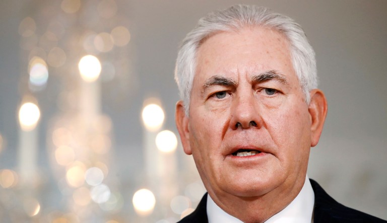 Secretary of State Rex Tillerson explained the U.S. is implementing a policy of 