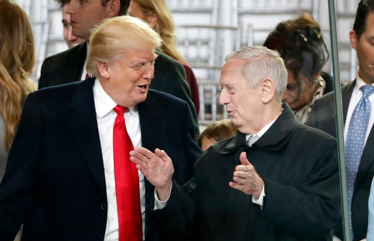 At a press conference Friday, President Trump announced that he'll give Secretary of Defense James Mattis the authority to 