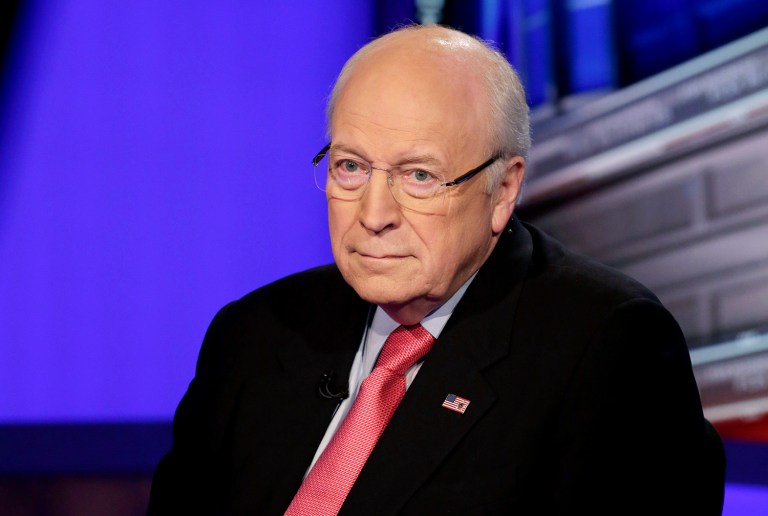 Former Vice President Dick Cheney endorses President-elect Trump's nomination of Rex Tillerson to serve as secretary of state. (AP Photo/Richard Drew)