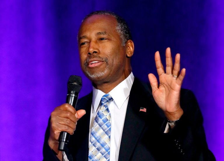 Carson suggested stepping up support to Jordan to care for refugees or resettling them in friendlier regions. (AP Photo/Matt York)