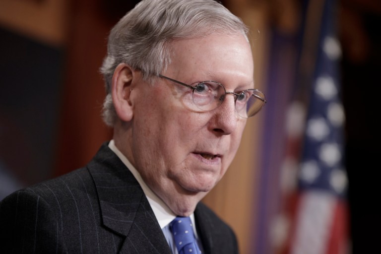 McConnell's comments came hours after Trump announced that he would nominate Wray to replace Andrew McCabe, the FBI acting director, and James Comey, who Trump fired in early May. (AP Photo/J. Scott Applewhite)