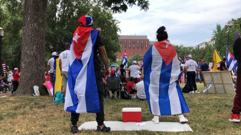 Thousands gather outside White House demanding Biden help Cubans achieve ‘libertad’